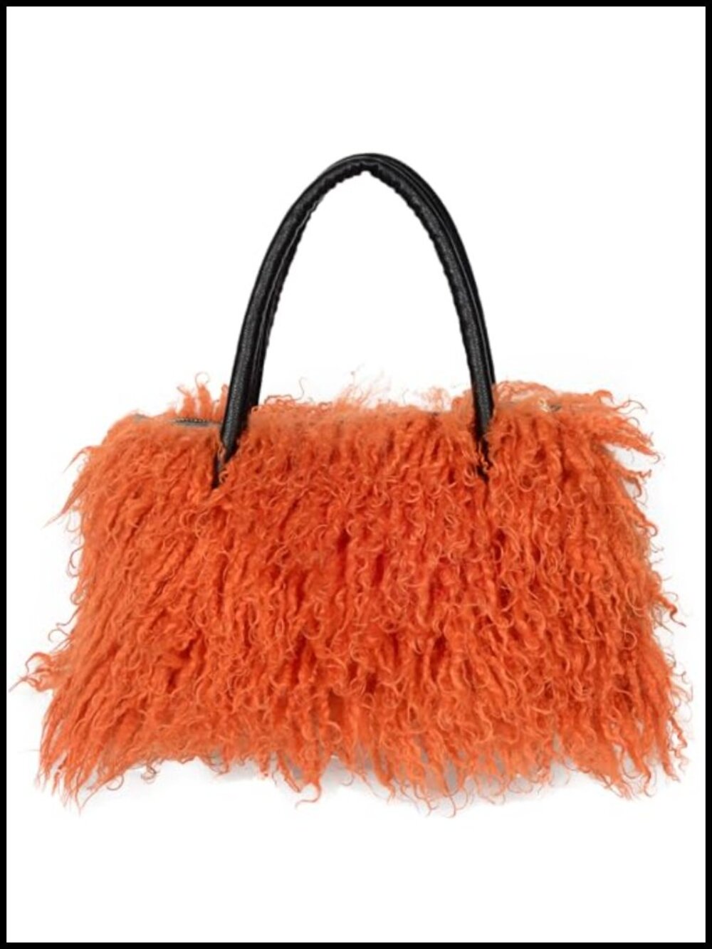 Faux Fur Women's Tote Bag with Pockets for Travel Shopping Gift